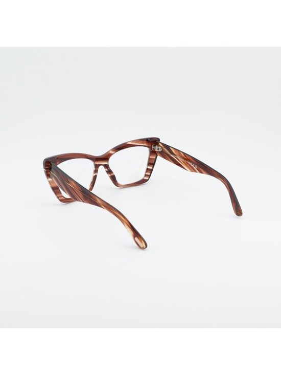 Tom Ford FT6026-B 054 Eyeglasses Havana 56mm Cat Eye Frame main image 8